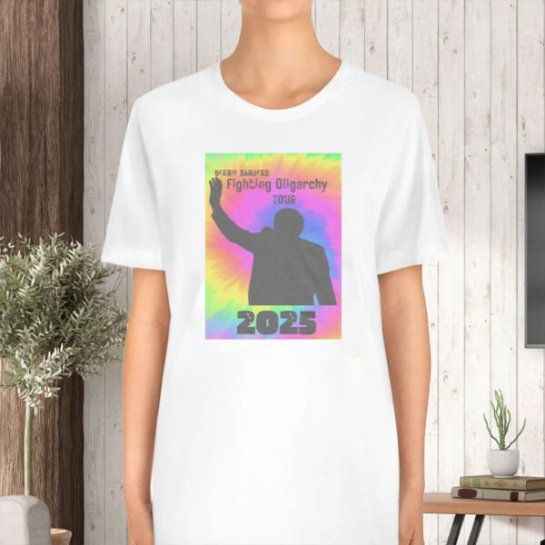 2025 Event, Bernie Sanders Fighting Oligarchy Tour T-Shirt