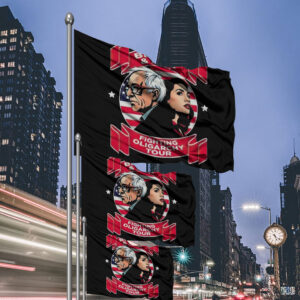 Bernie & AOC Fight Oligarchy Tour 2025, Bernie Sanders Flag
