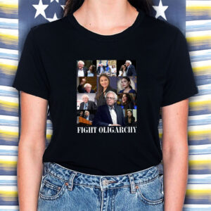 Bernie Sanders And AOC Fight Oligarchy Anti Trump, Protest Shirt