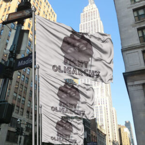 Bernie Sanders, FDT, Fight Oligarchy Flag