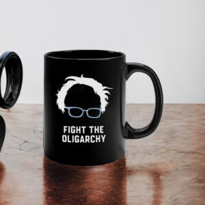 Bernie Sanders Mug Fight the Oligarchy Anti Trump Mug