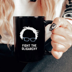 Bernie Sanders Mug Fight the Oligarchy Anti Trump Mug