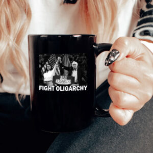 Fight Oligarchy Bernie Sanders And AOC Freedom US Anti Trump Mug
