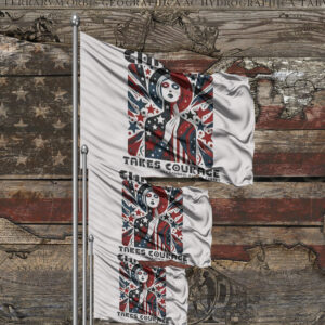 Liberal Protest Clothes, AOC Bernie Sanders Fighting Oligarchy Tour Flag