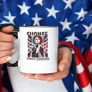 Liberal Protest Clothes, AOC Bernie Sanders Fighting Oligarchy Tour Mug