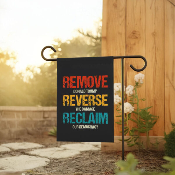 Remove Reverse Reclaim Protest, Bernie Sanders Flag