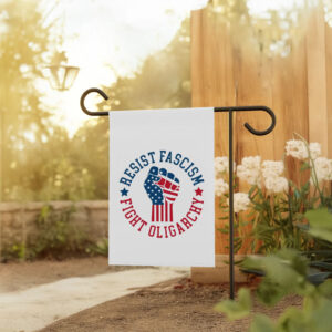 Resist Fascism Fight Oligarchy Flag