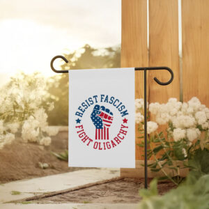 Resist Fascism Fight Oligarchy Flag