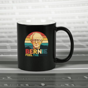Retro Vintage Bernie Feel The Bern Fight Oligarchy Anti Trump Mug