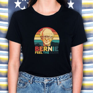 Retro Vintage Bernie Feel The Bern Fight Oligarchy Anti Trump Shirt